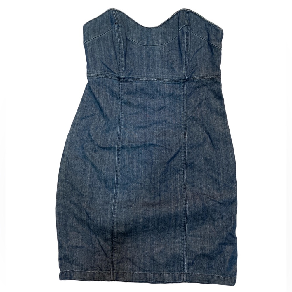JUICY COUTURE DENIM STRAPLESS DRESS